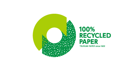 再生紙 100％リサイクルマーク